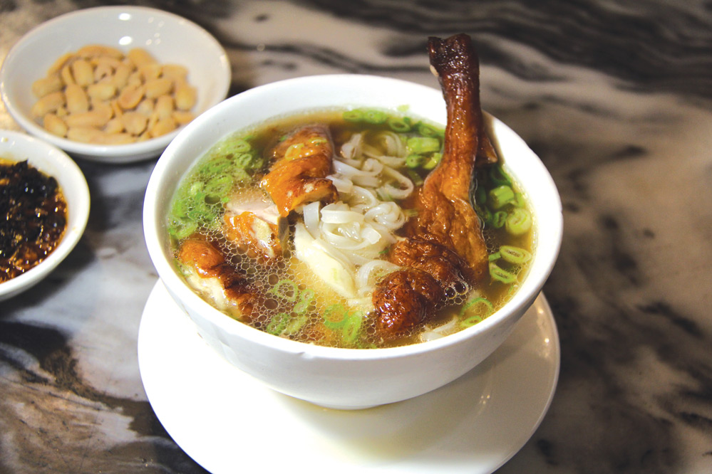 Steaming bowls of roast-duck ho fun are a specialty at Hing Kee in Tsim Sha Tsui